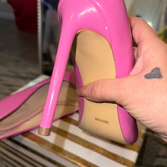 ANNE MICHELLE PUMPS POINTED TOE CONDITION-39 BARBIE PINK size 38 - Picture 10 of 10